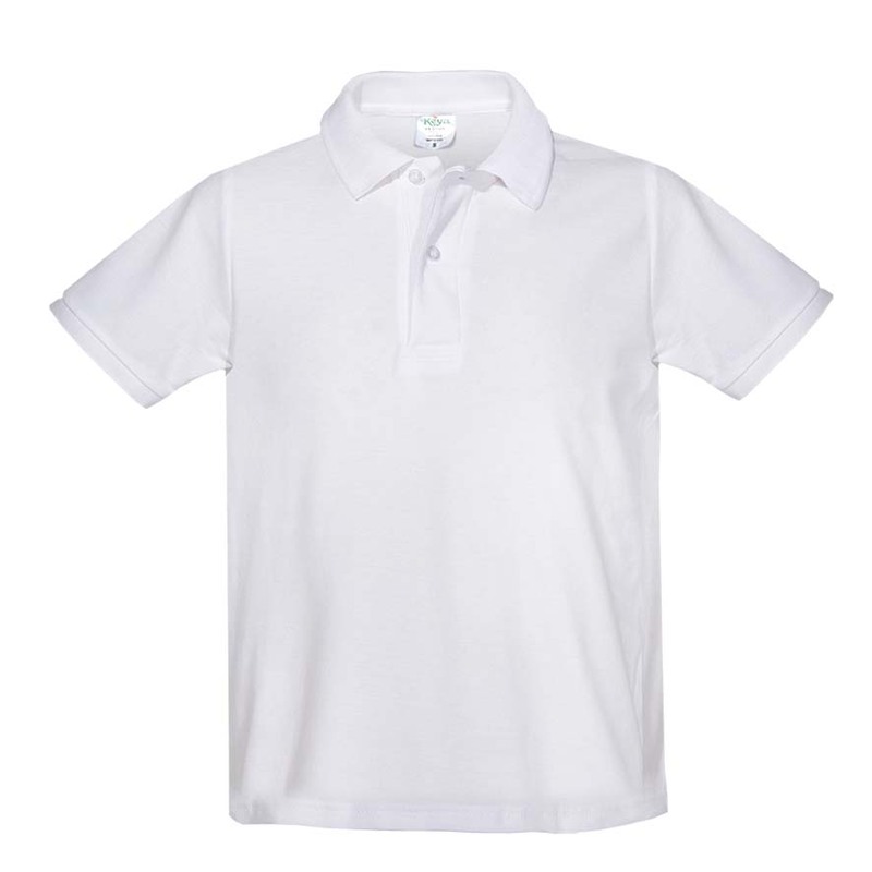 Παιδική μπλούζα Polo WHITE